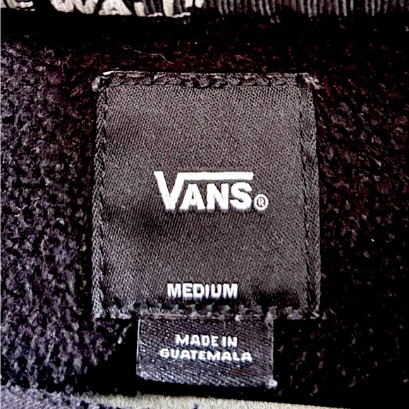 Vans Sweatshirt - Medium - Black hooded, long sleeve and pic of Venus flytrap - Picture 5 of 5